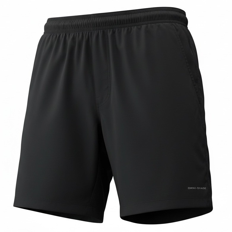 Columbia Pfg Shorts Swim Trunks Mens M Black Omni-Shade Nylon Mesh Lined Fishing